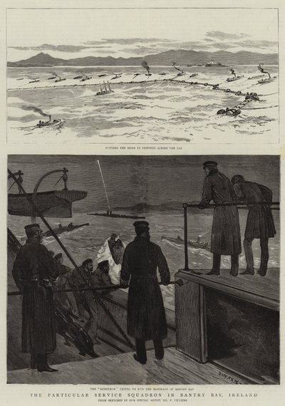The Particular Service Squadron in Bantry Bay, Ireland by Joseph Nash